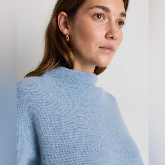 NWOT Quince Mongolian Cashmere Funnel Neck Sweater - Picture 3 of 7